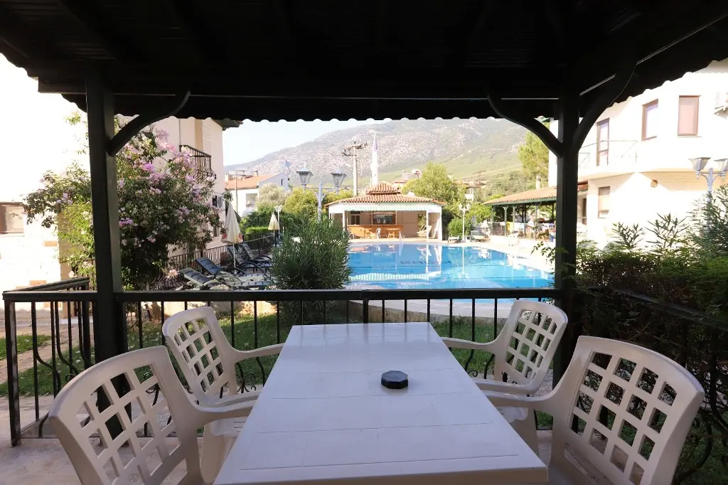 Shaded terrace